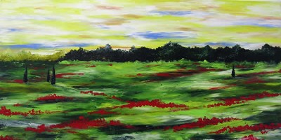 Tuscan Poppy Field